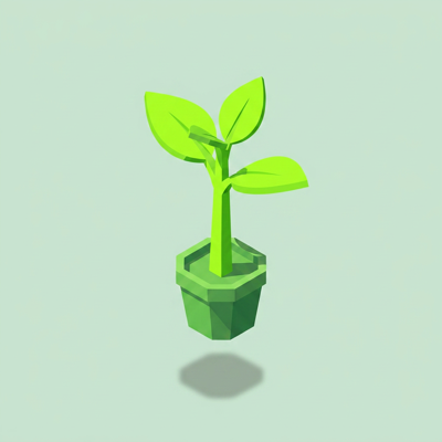 Growing plant illustration